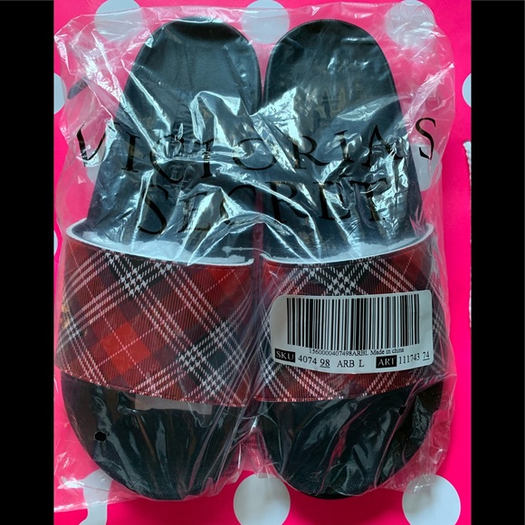 Victoria's Secret Pink Single Strap Slide Plaid - Picture 3 of 3